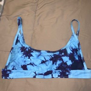 SHEIN Tie Dye Bikini Top